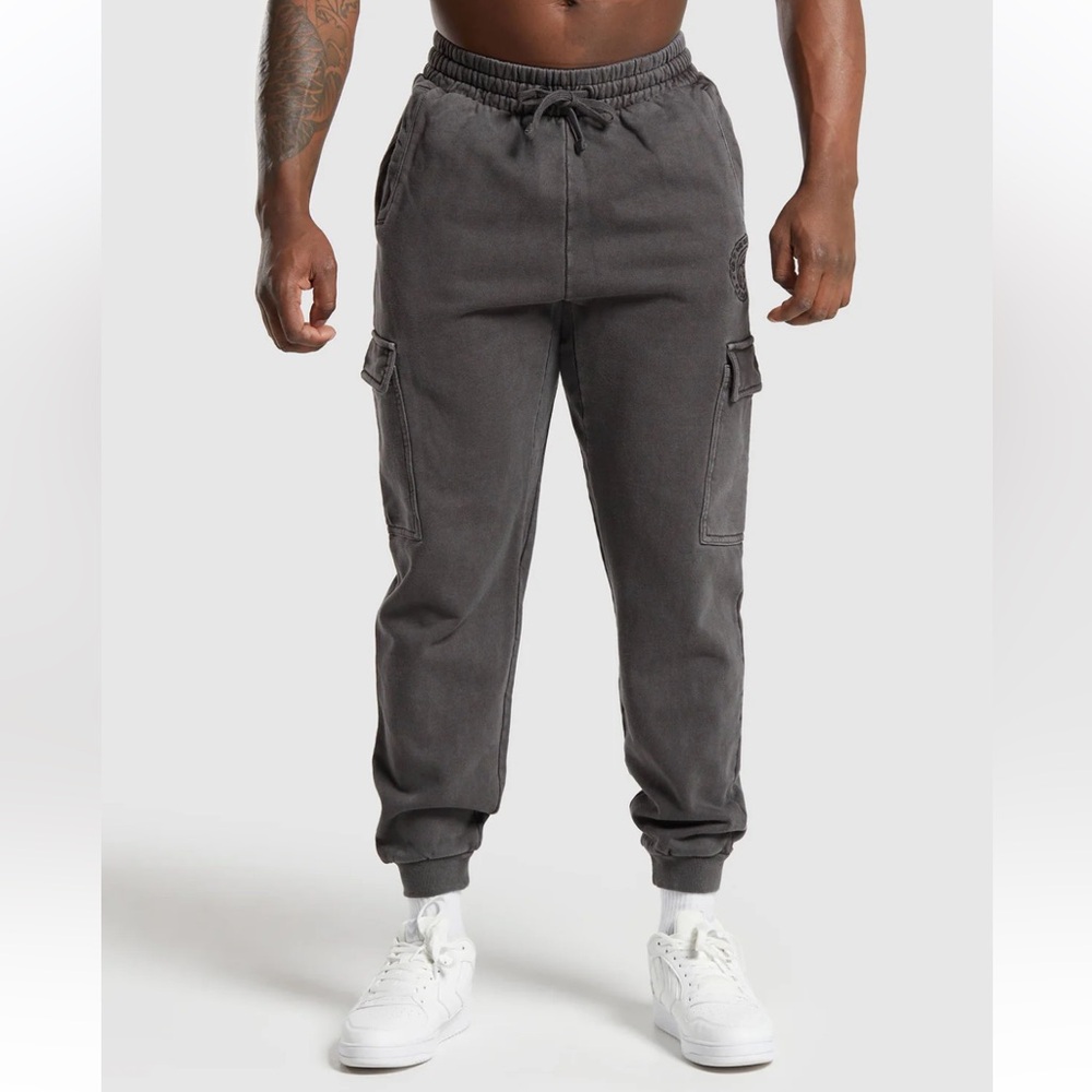 Gymshark Premium Legacy Cargo Pants L Gray/Grey